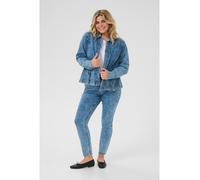 KAFFE curve Jeansjacke in Blau - Größe 54 | Damenjacken