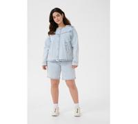 KAFFE curve Jeansjacke in Hellblau - Größe 52 | Damenjacken