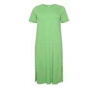 KAFFE CURVE Kleid KCcaline Damen Kleid Große Größen Basic Kurzarm Sommerkleid S, Poison Green S