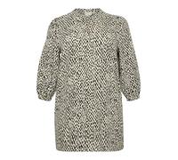 KAFFE CURVE Kleid KCjenny 54, Turtledove/Black Graphic Dot 54