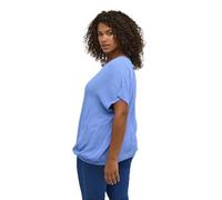 KAFFE CURVE Kurzarm-Bluse KCami Kaffe Damen Bluse Große Größen Damen Basic Casual Shirt Kurzarm Lassig Rundhals Ultramarine 52