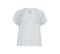 KAFFE CURVE Kurzarm-Bluse KCanny 48, Bluecolors Graphic Dot 48