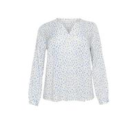 KAFFE CURVE Langarm-Bluse KCjalu 54, Bluecolors Graphic Dot