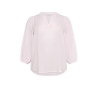 KAFFE CURVE Langarm-Bluse KCsilla 48, Lilac Snow