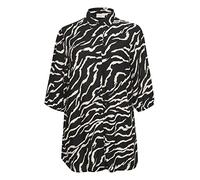 KAFFE CURVE Langarm - Hemd KCsonna Black/Antique Zebra Print 44