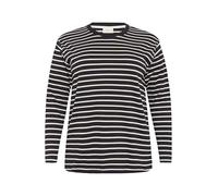 KAFFE CURVE Langarm-Shirt KCwinni XL, Dawn Purple/Turtledove Stripe