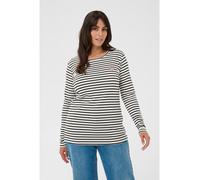 KAFFE curve Longsleeve "Clia" in Weiß - Größe M | Damen Tops