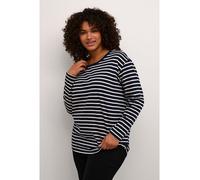 KAFFE curve Longsleeve in Dunkelblau - Größe M | Damen Tops