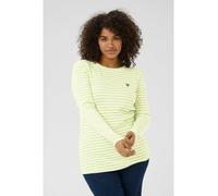 KAFFE curve Longsleeve in Weiß - Größe L | Damen Tops