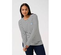 KAFFE curve Longsleeve in Weiß - Größe L | Damen Tops