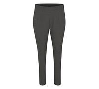 Kaffe Curve Pants Suiting KCjia Damen Große Größen Hose Casual Anzughose Dark Grey Melange 44