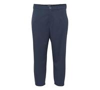 KAFFE CURVE Pants Suiting KCmerla Damen Pants Hosen Größe Größen Weites Bein Business High Waist Hose Midnight Marine 46