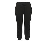 KAFFE CURVE Pants Suiting KCnana Damen Hose Lockere Sweathose Tunnelzug Große Größen 50, Black Deep 50