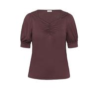 Kaffe Curve Plus-Size Damenbluse, kurzärmlig, Sweetheart, Rundhalsausschnitt, Normale Passform, Damen, Fudge, M Grande Taille