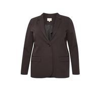 Kaffe Curve Plus-Size Women's Blazer Long Sleeves Single Button Front Pockets Blazer,