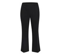 KAFFE CURVE Plus-Size Women's Pants Flared Legs Elastic Waist Regular Fit