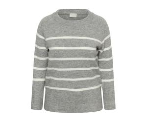 KAFFE curve Pullover "Erina" in Grau - Größe S | Damen Pullover Cardigans