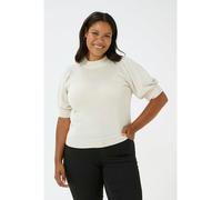 KAFFE curve Pullover in Creme - Größe L | Damen Pullover Cardigans