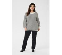 KAFFE curve Pullover in Weiß - Größe M | Damen Pullover Cardigans