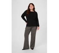 KAFFE curve Pullover "Mina" in Schwarz - Größe M | Damen Pullover Cardigans