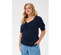 KAFFE curve Shirt in Dunkelblau - Größe XL | Damen Tops