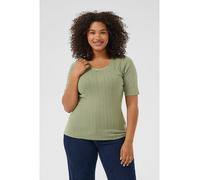 KAFFE curve Shirt in Oliv - Größe S | Damen Tops