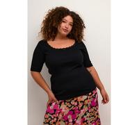 KAFFE curve Shirt in Schwarz - Größe S | Damen Tops