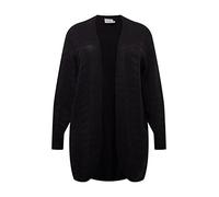 Kaffe Curve Damen Plus-Size Women's Cardigan Open Front Regular Fit Long Sleeves Strickjacke, Tiefschwarz, L Größen