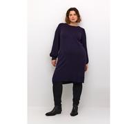 KAFFE curve Strickkleid in Aubergine - Größe L | Damen Kleider