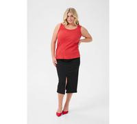KAFFE curve Top "Carina" in Rot - Größe L | Damen Tops