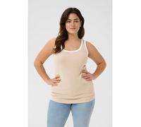 KAFFE curve Top in Sand - Größe XL | Damen Tops