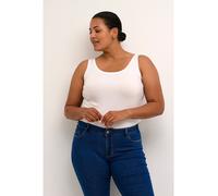 KAFFE curve Top in Weiß - Größe L | Damen Tops