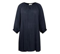 KAFFE CURVE Tunika KCami Damen Tunika 3/4 Arm Casual Rundhals Shirt Große Großen 42, Midnight Marine