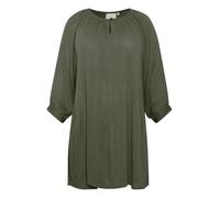 KAFFE CURVE Tunika KCami Damen Tunika 3/4 Arm Casual Rundhals Shirt Große Großen 50, Grape Leaf