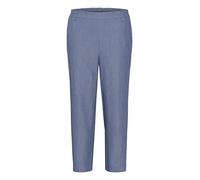 KAFFE Pants Suiting KAsakura Damen Hose 3/4 Capri Casual Arbeitshose Gerades Bein Freizeithose High Waist Caprihose Vintage Indigo 44