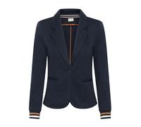 KAFFE Blazer Kinnie Damen Blazer Business Langarm Jacke Spotlich Elegant Midnight Marine-Sierra/Chalk XS