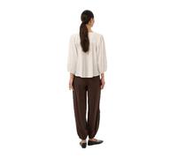 Langarmbluse KAFFE "Damen Bluse langarm KAmissie", Damen, Gr. 42, weiß (chalk), Obermaterial: 98% Baumwolle CO. 2% Elasthan EL., Blusen (97911530-42) chalk