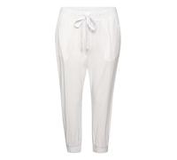 KAFFE Damen Casual Pants Women's Capri Pants 3/4 Length Elastic Drawstring Waist Elastic Cuffs