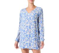 KAFFE Damen Damen Tunic Long Sleeves V-Ausschnitt Casual Fit Print Unten Hip Length Tunic