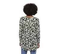 KAFFE Damen Damen Tunic Long Sleeves V-Ausschnitt Casual Fit Print Unten Hip Length Tunic