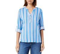 KAFFE Damen Damenbluse, langärmlig, Regular Fit Kahana Bluse, Regatta Blue/Chalk Stripe, 34