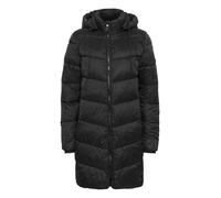 Kaffe Damen Pufferjacke – Regular Fit, Schwarz, mit Kapuze & Reißverschluss, EU 38/UK 10