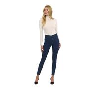 KAFFE Damen Jeans KAlaura Damen Jeans High Waist Skinny Fit Mit Hoher Bund Normale Passform Slim 34, Dark Blue Denim