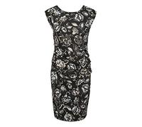 KAFFE Damen Kairma India Casual Dress, Schwarz/Windsurfer/Graudruck, Large