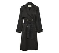 KAFFE Damen Kalena Trenchcoat, Black Deep, 38