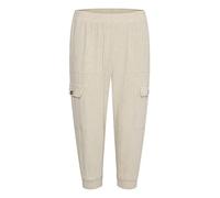 KAFFE Damen Kaliny Capri Casual Pants, Light Sand Linen, 38