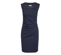 KAFFE Damen Kleid India Damen Kleid Cocktailkleild Ärmellos Elegant Spitze Knielang Spitzenkleid Ärmellos