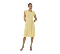 Midikleid KAFFE "Kleid KAbella", Damen, Gr. L, N-Gr, gelb (sunlight), Obermaterial: 95% Viskose CV. 5% Elasthan EL., Kleider Midikleid (37789357-L) sunlight
