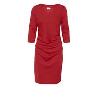 Midikleid KAFFE "Kleid KAindia", Damen, Gr. S, N-Gr, rot (haute rot), Obermaterial: 76% Polyester Pol. recyc.. 20% Viskose CV. 4% Elasthan EL., Kleider Midikleid (62145368-S) haute rot