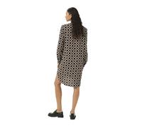 KAFFE Damen Kleid KAmarana Damen Kleid Shirt Print Lang Arm V-Ausschnitt Knopf Shirtkleid Lange Ärmel
